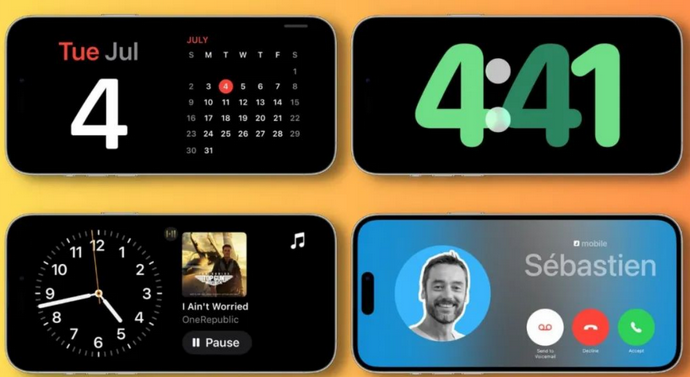 康县苹果手机维修分享iOS17横屏充电待机显示有什么好处 