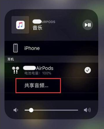 康县苹果14音频维修点分享iPhone14音频共享设置方法 