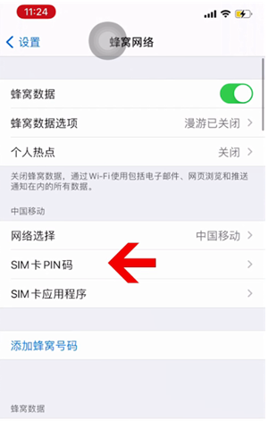 康县苹果14维修网分享如何给iPhone14的SIM卡设置密码 