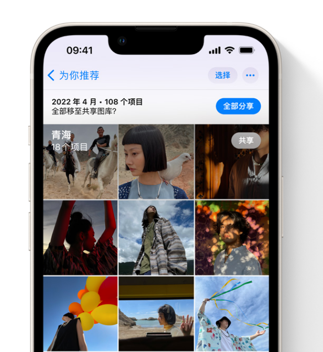 康县苹果维修网点分享在 iPhone 上使用共享图库 