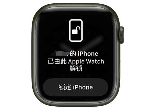 康县苹果手机维修分享用 AppleWatch 解锁配备面容 ID 的 iPhone方法 