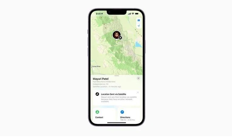 康县苹果14维修分享iPhone14系列中 FindMy功能通过卫星分享位置方法教程 